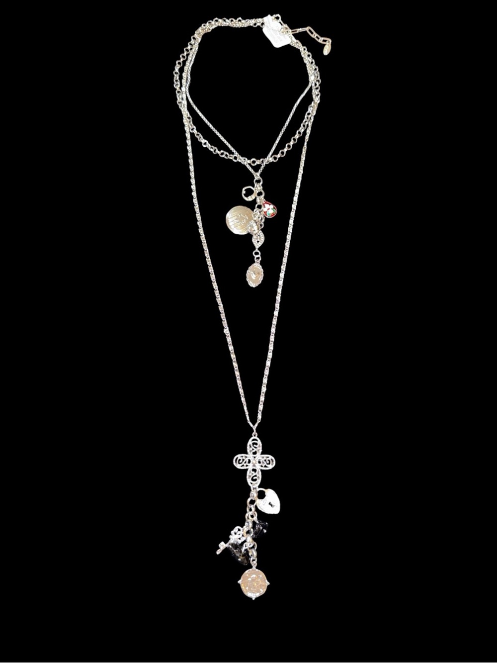 NWT Free People Luelle Layer Necklace in Silver - Picture 14 of 14